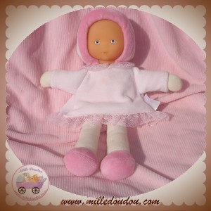 COROLLE SOS DOUDOU POUPEE MLLE ROSE ROBE ROSE TULLE