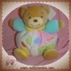 KALOO DOUDOU OURS BEIGE BOULE BALLONS BLANC ROSE