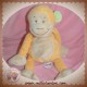 BENGY SOS DOUDOU SINGE ORANGE VERT 27 CM