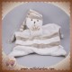 IDEAL PROMOTION DOUDOU OURS BLANC GRIS PLAT CREDIT MUTUEL SOS