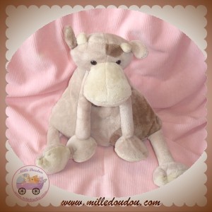 ENESCO SOS DOUDOU GIRAFE VACHE GRIS TAUPE