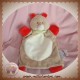 BENGY SOS DOUDOU RHINOCEROS BEIGE ECRU MARIONNETTE ROUGE