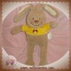 BENGY DOUDOU LAPIN BEIGE HAUT JAUNE COCCINELLE SOS