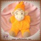 AJENA SOS DOUDOU SINGE BEIGE CORPS ORANGE