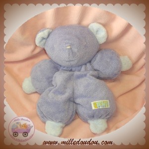 TARTINE ET CHOCOLAT SOS DOUDOU OURS VIOLET BLEU PLUME