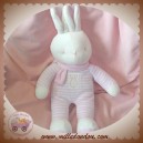 KLORANE DOUDOU LAPIN VELOURS ROSE SOS