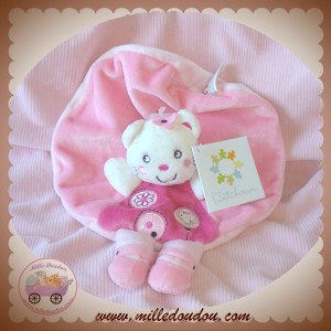 NICOTOY SOS DOUDOU CHAT PLAT OVAL ROSE FLEUR COEUR 9