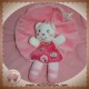 NICOTOY SOS DOUDOU CHAT PLAT OVAL ROSE FLEUR COEUR