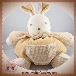 TAKINOU SOS DOUDOU LAPIN BEIGE BOULE BILLES 30 CM