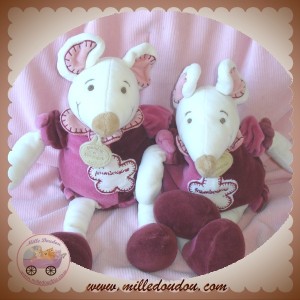 DOUDOU ET COMPAGNIE SOS SOURIS FRAMBOISINE ROSE