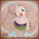 NOUNOURS SOS DOUDOU SOURIS ROSE PIRATE VERT NEUF