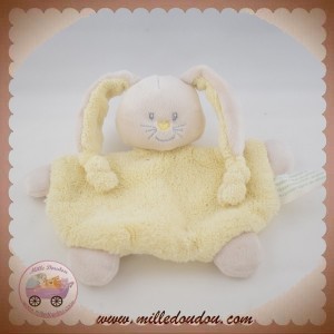 KIMBALOO SOS DOUDOU LAPIN PLAT JAUNE GRIS