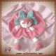 PREMAMAN SOS DOUDOU FILLE PLATE ROND ROSE BLEU PAPILLON JOLLYMEX