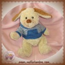 NICOTOY DOUDOU SOS CHIEN BEIGE PULL RAYE BLEU TOTAL