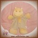 PSLD DOUDOU HIPPOPOTAME PLAT RAYE BLANC BEIGE CREDIT AGRICOLE SOS