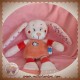 TEX SOS DOUDOU LAPIN FILLE EVEIL DENTITION ROSE ROBE 