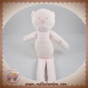 BOUT'CHOU MONOPRIX SOS DOUDOU CHAT OURS ROSE VELOURS