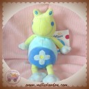 BABYSUN DOUDOU PELUCHE GRENOUILLE VERTE BLEU FLEUR PETIT MOD