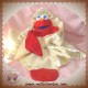 SESAME BEGINNINGS SOS DOUDOU MUPPET ANIMAL ROUGE MOUCHOIR JAUNE