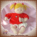 STERNALER SOS DOUDOU POUPEE BLONDE ROUGE OURSON