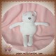 VERTBAUDET SOS DOUDOU OURS BLANC ETOILE ROSE