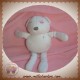 VERTBAUDET SOS DOUDOU OURS BLANC ETOILE ROSE