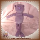 BOUT'CHOU MONOPRIX SOS DOUDOU CHAT OURS VIOLET PRUNE VELOURS