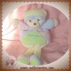 TAKINOU SOS DOUDOU OURS BLANC COULEUR PASTEL MAUVE ROSE