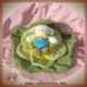 DOUDOU ET COMPAGNIE MOUTON SURPRISE SIMON SUR FEUILLE SALADE PLATE VERTE SOS