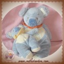 NOUKIE'S DOUDOU KOALA CUBY BLEU FOULARD ORANGE + BEBE SOS