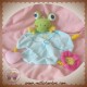 SOS DOUDOU GRENOUILLE VERTE PLAT BLEU EVEIL COEUR HOCHET