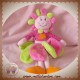 MGM SOS DOUDOU POUPEE FILLE ROSE FLEUR VERT