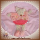 TEX SOS DOUDOU SOURIS BEIGE PLAT OVAL ROSE JAMBES