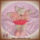 TEX SOS DOUDOU SOURIS BEIGE PLAT OVAL ROSE JAMBES