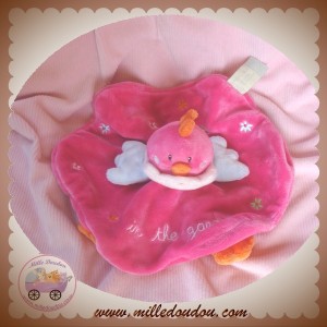 TAPE A L'OEIL SOS DOUDOU POULE ROSE PLAT OVAL FLEUR GARDEN