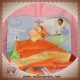 DISNEY SOS DOUDOU TIGROU PLAT ORANGE FEUILLE TISSU