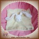 KIMBALOO SOS DOUDOU LAPIN PLAT BLANC JAUNE 1ER DOUDOU