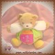 KALOO SOS DOUDOU OURS BEIGE BOULE VERT CARRE ROSE 123