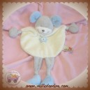 NICOTOY DOUDOU PELUCHE SOURIS PLATE AVEC JAMBES BLEU