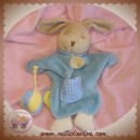 BABYNAT BABY NAT SOS DOUDOU LAPIN MARIONNETTE BLEU BALLON