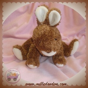 NOUNOURS SOS DOUDOU LAPIN MARRON BOUCLETTE