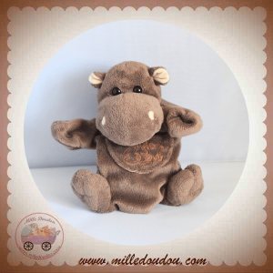 HISTOIRE D'OURS SOS DOUDOU HIPPOPOTAME TAUPE MARIONNETTE