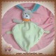 TEX SOS DOUDOU LAPIN PLAT VERT MOUCHOIR  