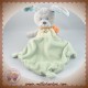 TEX SOS DOUDOU LAPIN PLAT VERT MOUCHOIR  