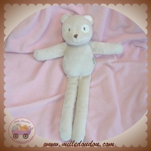 KIMBALOO SOS DOUDOU OURS BEIGE TAUPE COCARD BLANC 