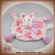 KIMBALOO DOUDOU CHEVAL PLAT ROND ROSE COEUR SOS