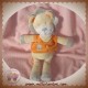 NICOTOY SOS DOUDOU LION ECRU JAUNE T-SHIRT ORANGE 