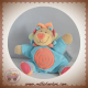 NATTOU SOS DOUDOU LION OASIS QUASI PLAT ORANGE BLEU 