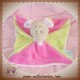 KING BEAR SOS DOUDOU SOURIS BEIGE PLAT ROSE VERT