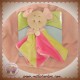 KING BEAR DOUDOU SOURIS BEIGE PLAT ROSE VERT SOS